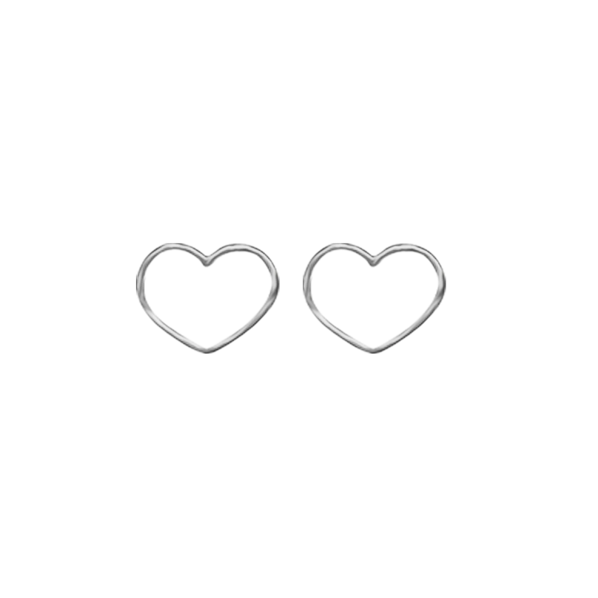 Kontúr Szív Örök Rózsával Ezüst 925 Fülbevaló