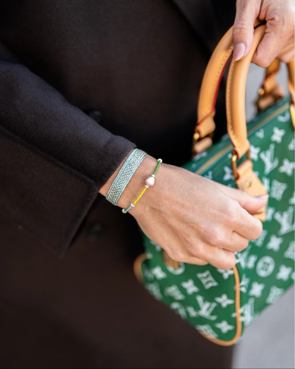 GRAV Green Serenity Ezüst 925 Karkötő