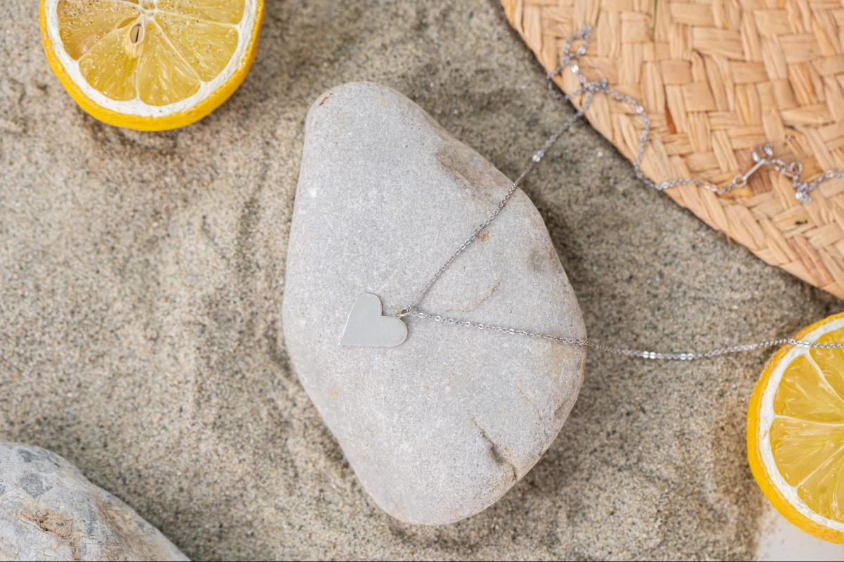 Belle Szív Ezüst Nyaklánc