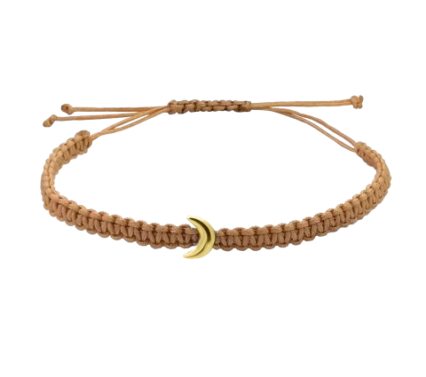 GRAV Macrame Moon Ezüst 925 Karkötő