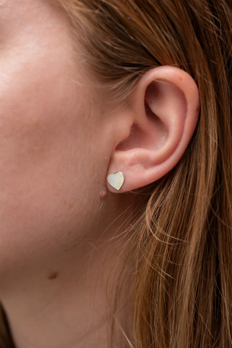 Szív Ezüst Fülbevaló