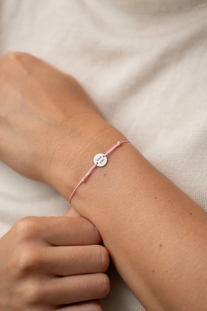 GRAV Love You Baby Arany 14K Fonalas Karkötő