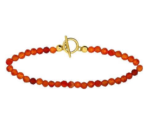 GRAV Rosaline Agate Ezüst 925 Ásvány Karkötő