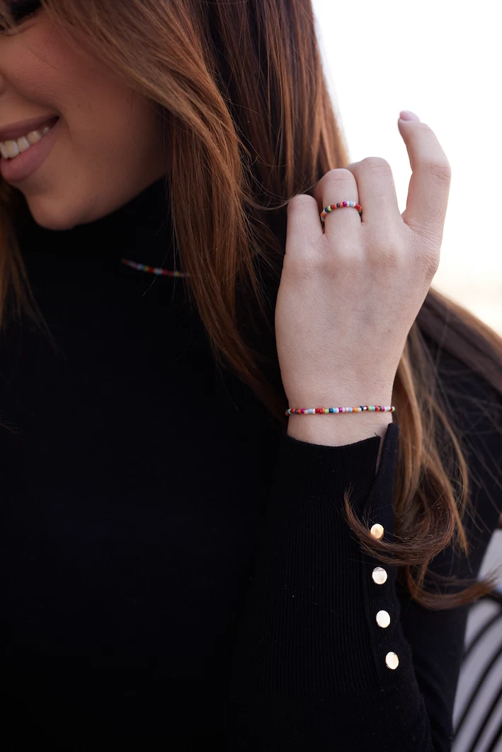 Grav Symbol Design Ezüst 925 Gyöngyös Karkötő