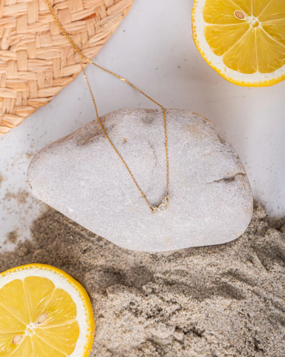 Grav Chloee 3 Curve Ezüst 925 Nyaklánc