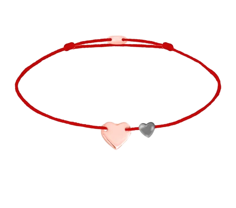 GRAV Heart Arany 14K Fonalas Karkötő